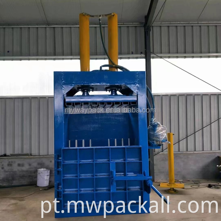 Máquina de prensa de enfardamento hidráulica vertical compactador vertical de serragem de madeira para vendas